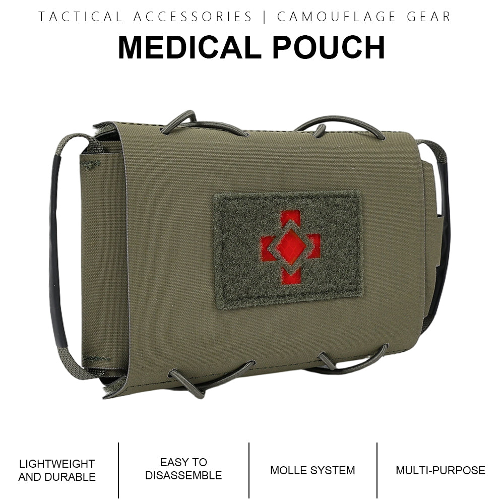 SINAIRSOFT Tactical Medical Pouch Detachable First Aid Kit Laser Cut EDC MOLLE IFAK Pack