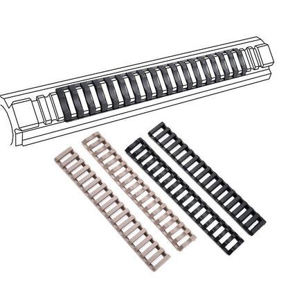 SINAIRSOFT 4 x Rifle Ladder 20mm Rail Cover 18 Rubber Slot Picatinny Heat Resistant