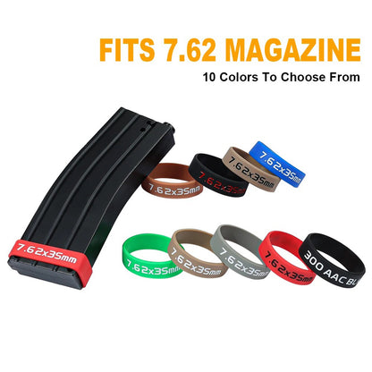 SINAIRSOFT 5Pcs/Pack Tactical Magazine Marking Band Airsoft Rifle Elastic Mag Rubber Ring 7.62