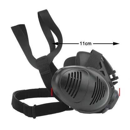 SINAIRSOFT Tactical Protect Half Face Mask Bilateral Respirator Facepiece