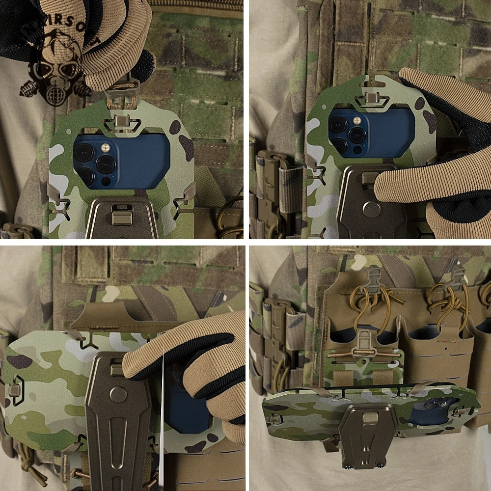 SINAIRSOFT Tactical Vest Molle Accessories Chest Strap Folding Navigation Board