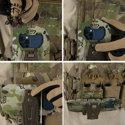 SINAIRSOFT Tactical Vest Molle Accessories Chest Strap Folding Navigation Board