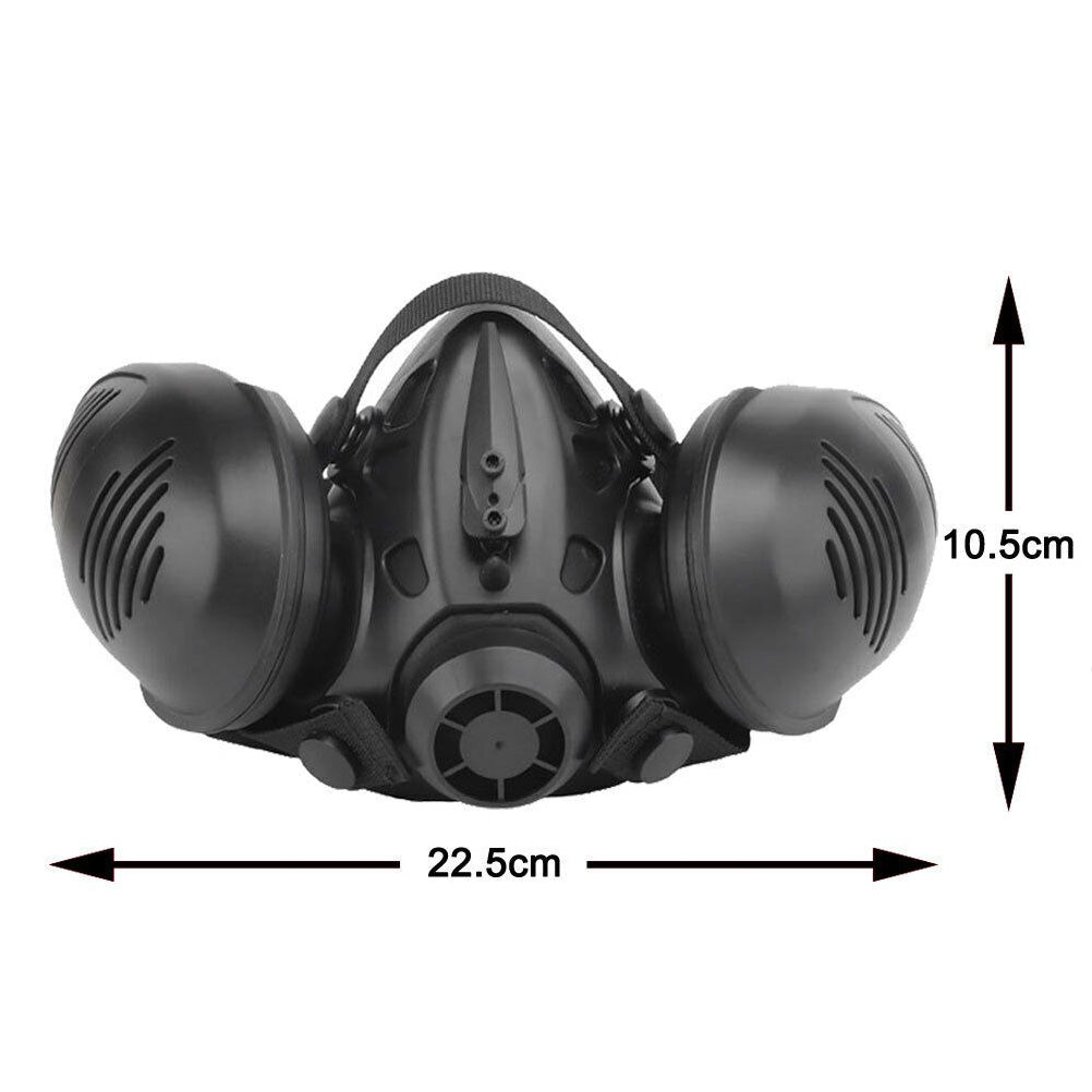 SINAIRSOFT Tactical Protect Half Face Mask Bilateral Respirator Facepiece