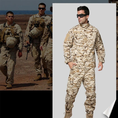 SINAIRSOFT Men'S Tactical BDU Combat Uniform Hunting Clothes Suit  Shirt&Pant