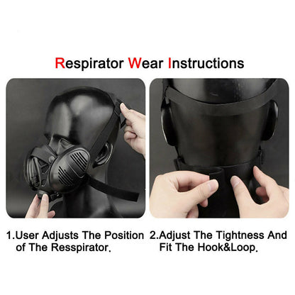 SINAIRSOFT Tactical Protect Half Face Mask Bilateral Respirator Facepiece