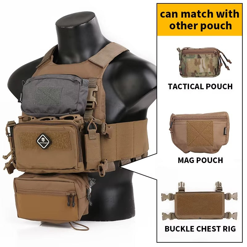 EMERSONGEAR Tactical FCS Slicker Plate Carrier Sack Pouch Micro Fight Chassis Vest