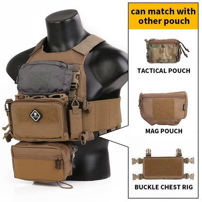 EMERSONGEAR Tactical FCS Slicker Plate Carrier Sack Pouch Micro Fight Chassis Vest