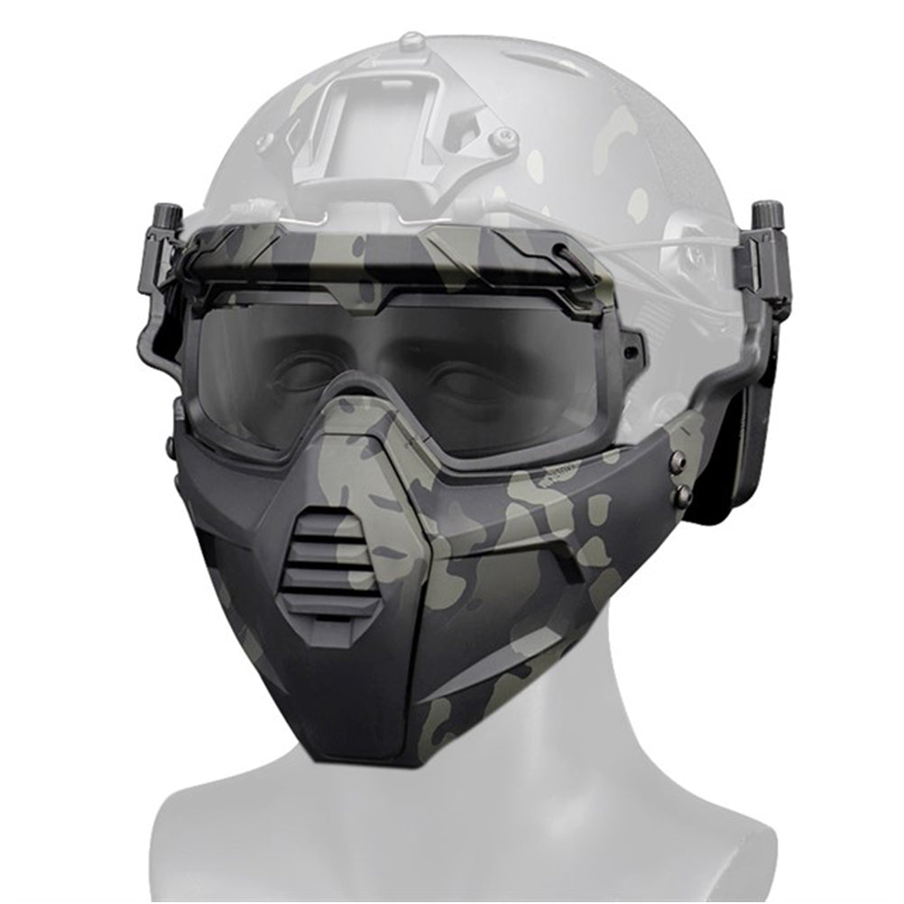 SINAIRSOFT Tactical Half Fask Mask & Goggle Set Protective Mask