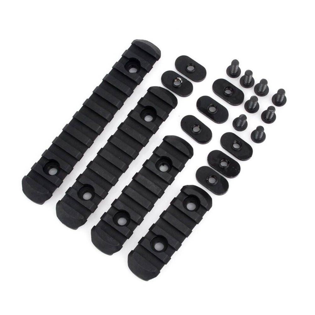 SINAIRSOFT M-Lok Rail Section 5 7 9 11 Slot Polymer Picatinny Rail M-LOK Rail 4 Pcs