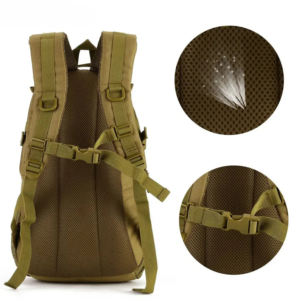 SINAIRSOFT Tactical Molle 25L Sport Backpack Camping Rucksack Bags