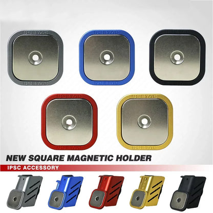 SINAIRSOFT IPSC Quick Shooting Magnetic Magazine Pouch Magnetic Clip (New Square Design)