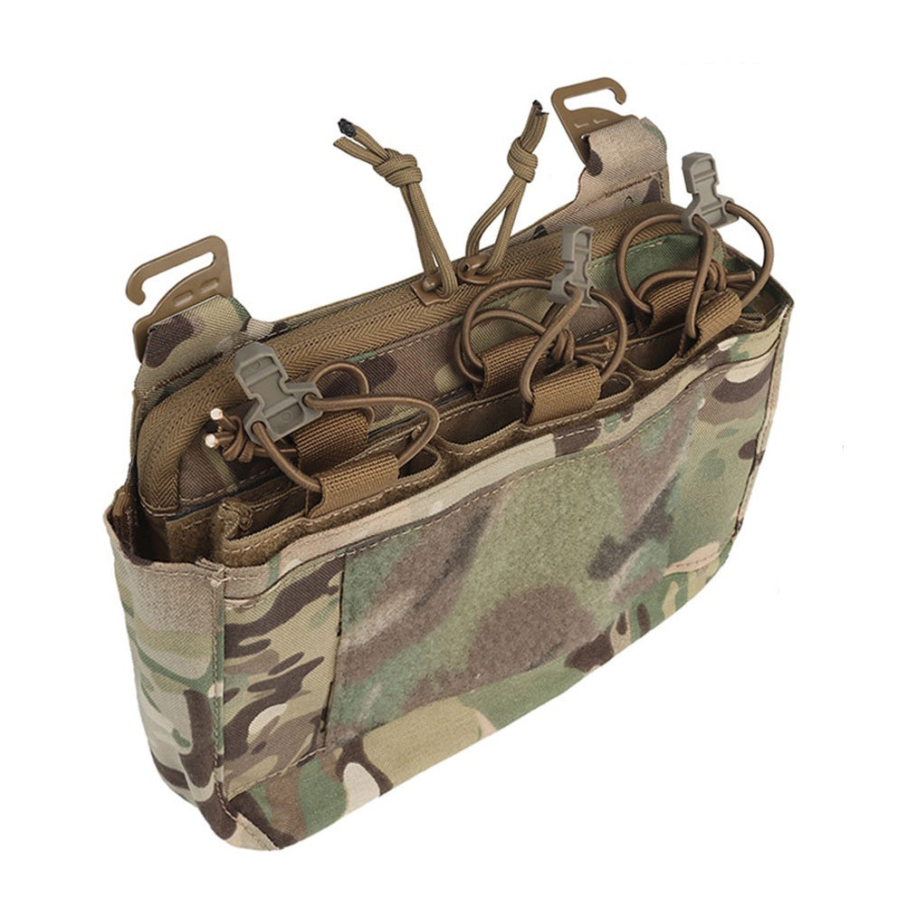 SINAIRSOFT Tactical G-hook DOPE Front Flap Pouch Triple Mag Pack MOLLE Panel Chest Rig Bag