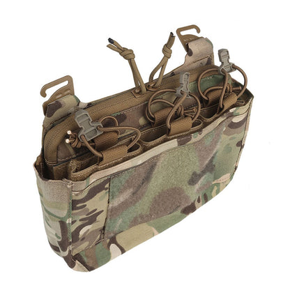 SINAIRSOFT Tactical G-hook DOPE Front Flap Pouch Triple Mag Pack MOLLE Panel Chest Rig Bag