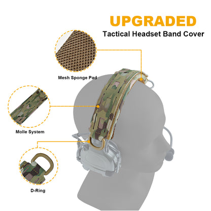 SINAIRSOFT Tactical Headset Band Cover Modular Earmuff Headphone Headband