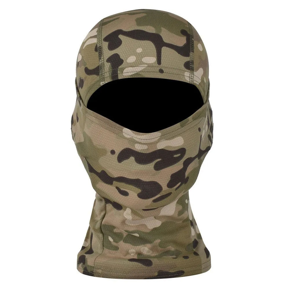 SINAIRSOFT Tactical Camo Full Hat Face Mask Neck Scarf Windproof Cycling Protect