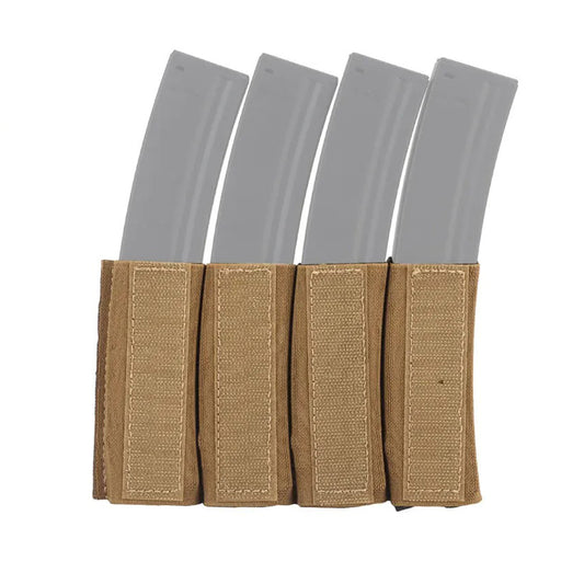 SINAIRSOFT Tactical Quadruple Elastic MP7 Magazine Mag Pouch Holder For MK4 Chest Rig Vest