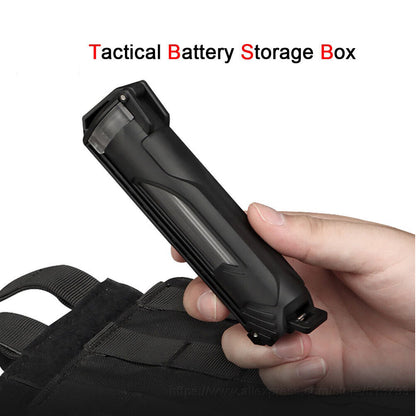 SINAIRSOFT Tactical Battery Box Storage Case Molle Batteries Holder Waterproof