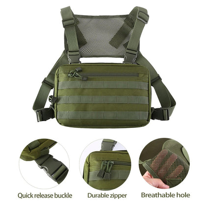 SINAIRSOFT Tactical Recon Kit Bag Molle Pouch Chest Rig Bag Multi-Purpose EDC Carry Pouches