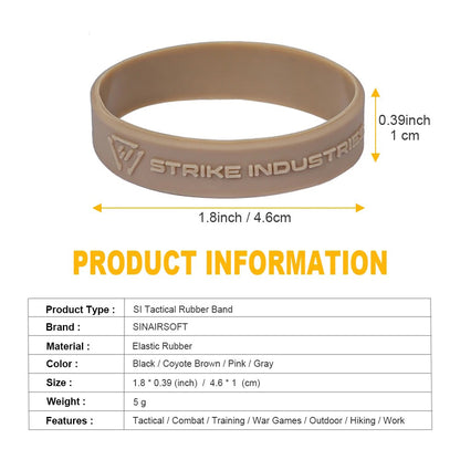 SINAIRSOFT 5Pcs/Pack Tactical Airsoft High Strength Elastic Rubber Ring Multi-function Band