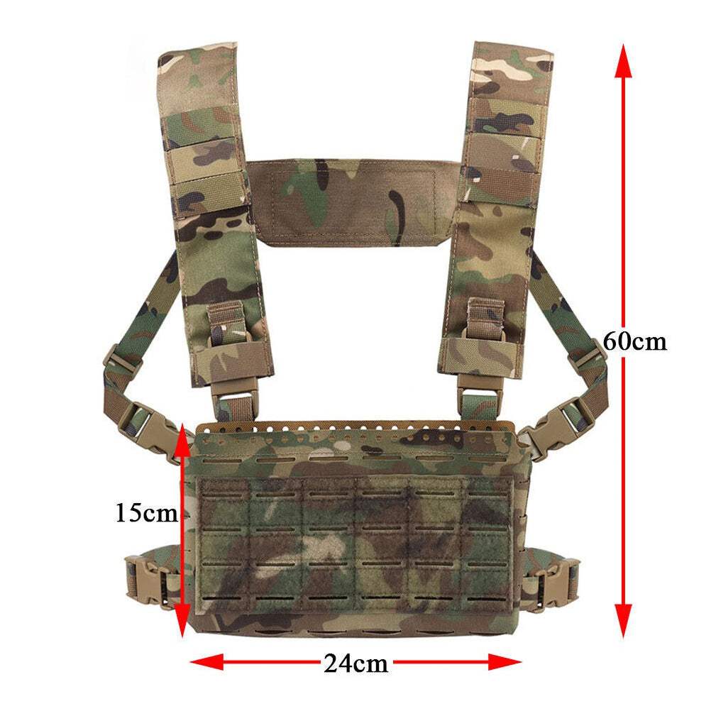 SINAIRSOFT Tactical Chest Rig Vest MK5 Micro Fight Chassis MOLLE Carrier 5.56 Mag Pouch
