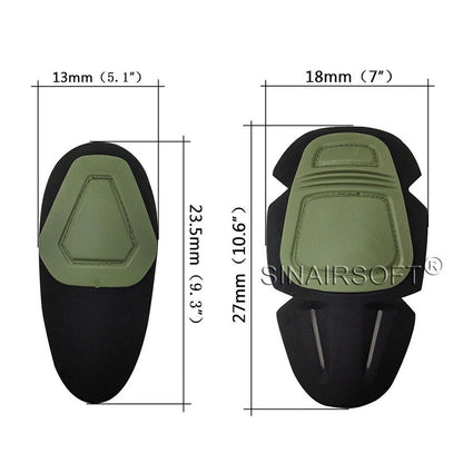 SINAIRSOFT Tactical G3 Combat Elbow&Knee Pads Insert Training SWAT Hunting Protective Gear