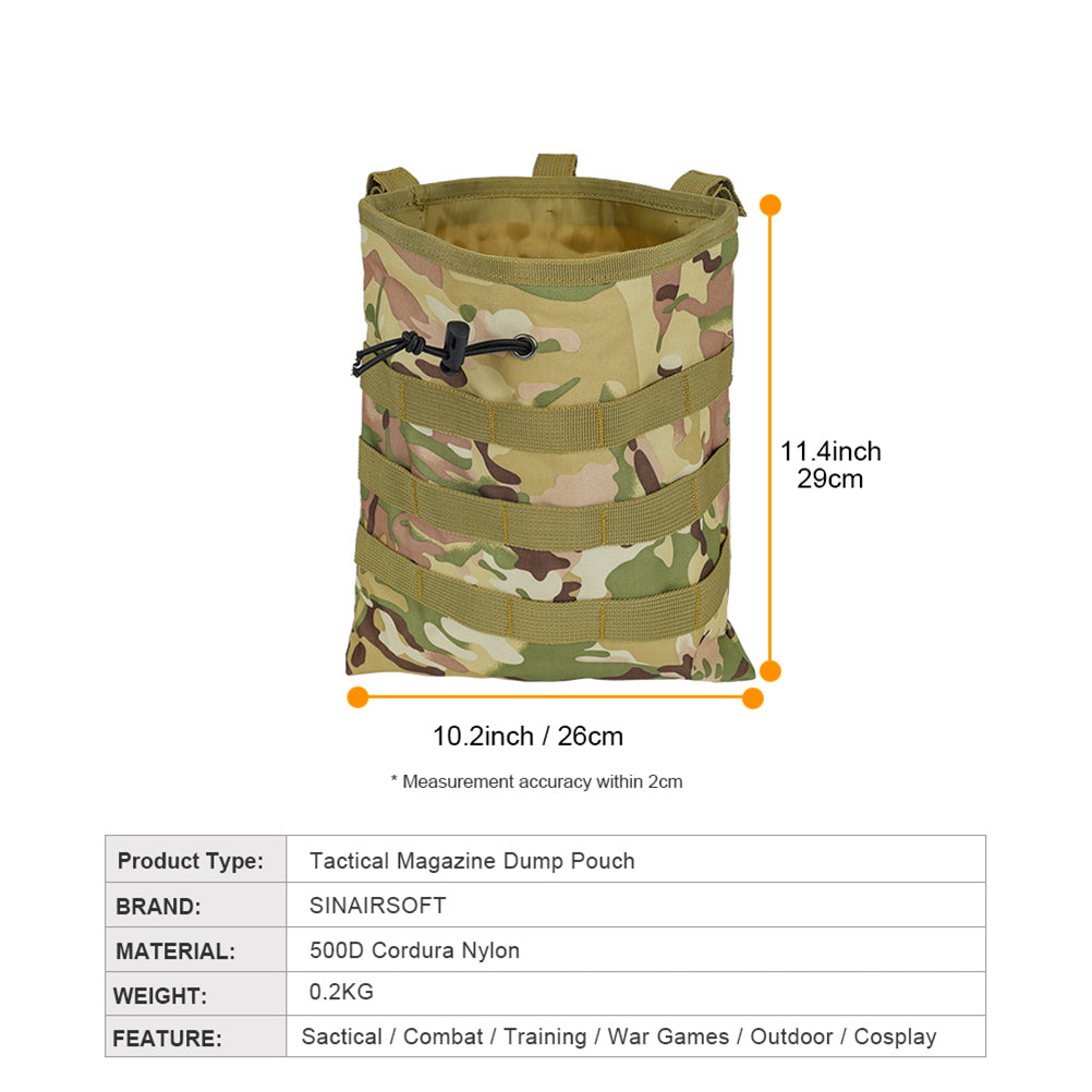 SINAIRSOFT Tactical Utility Drop Dump Magazine Pouch Duty Molle Ammo Bag