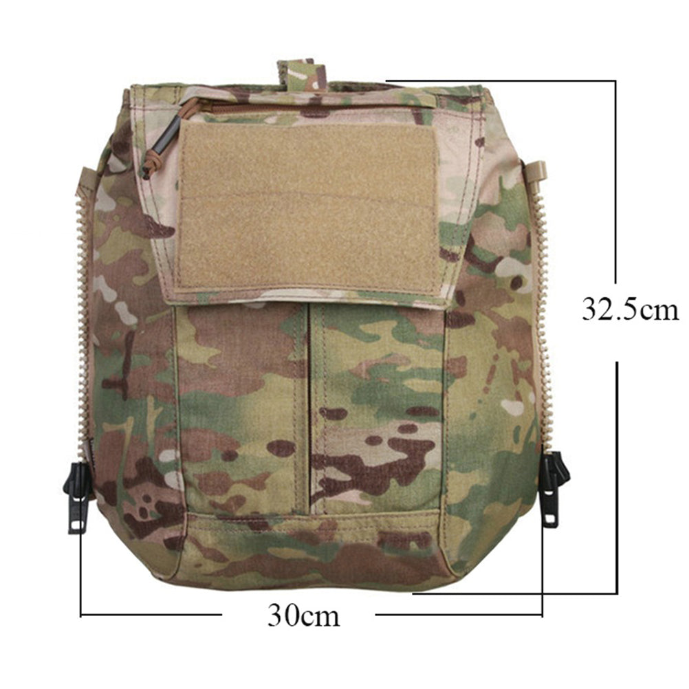 EMERSONGEAR Zip-on Panel Plate Carrier Back Mag Pouch Pack Bag