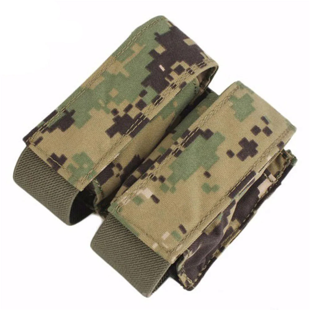 EMERSONGEAR Tactical Double Grenade Pouch 40mm MOLLE 9mm Magazine Bag
