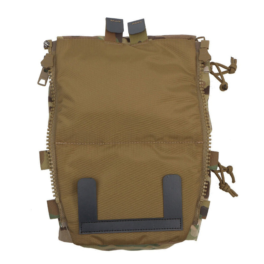 SINAIRSOFT Tactical Back Panel Double Pouch For V5 Plate Vest Zipper GP Bag
