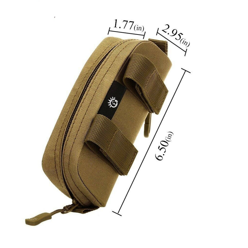 SINAIRSOFT Tactical Molle Pouch Glasses Protective Eyeglass Case Waist Pack Bag