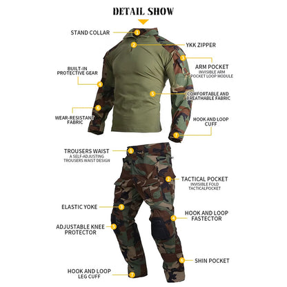 EMERSONGEAR G3 Tactical Mens Shirt Hunting Tops Clothing Gen3 Camoflage Combat Shirt