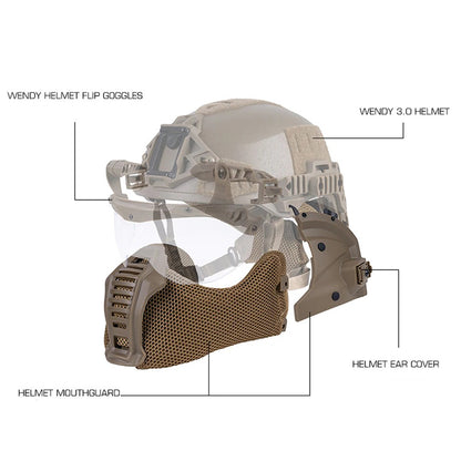 SINAIRSOFT Tactical Helmet 3.0 Version Special Mouthguard Mask