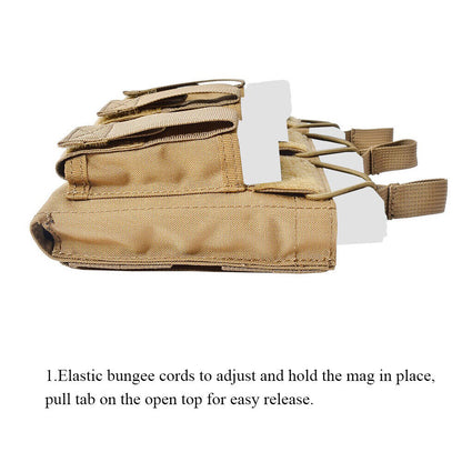 EMERSONGEAR Tactical Triple Open Top Molle Magazine Pouch