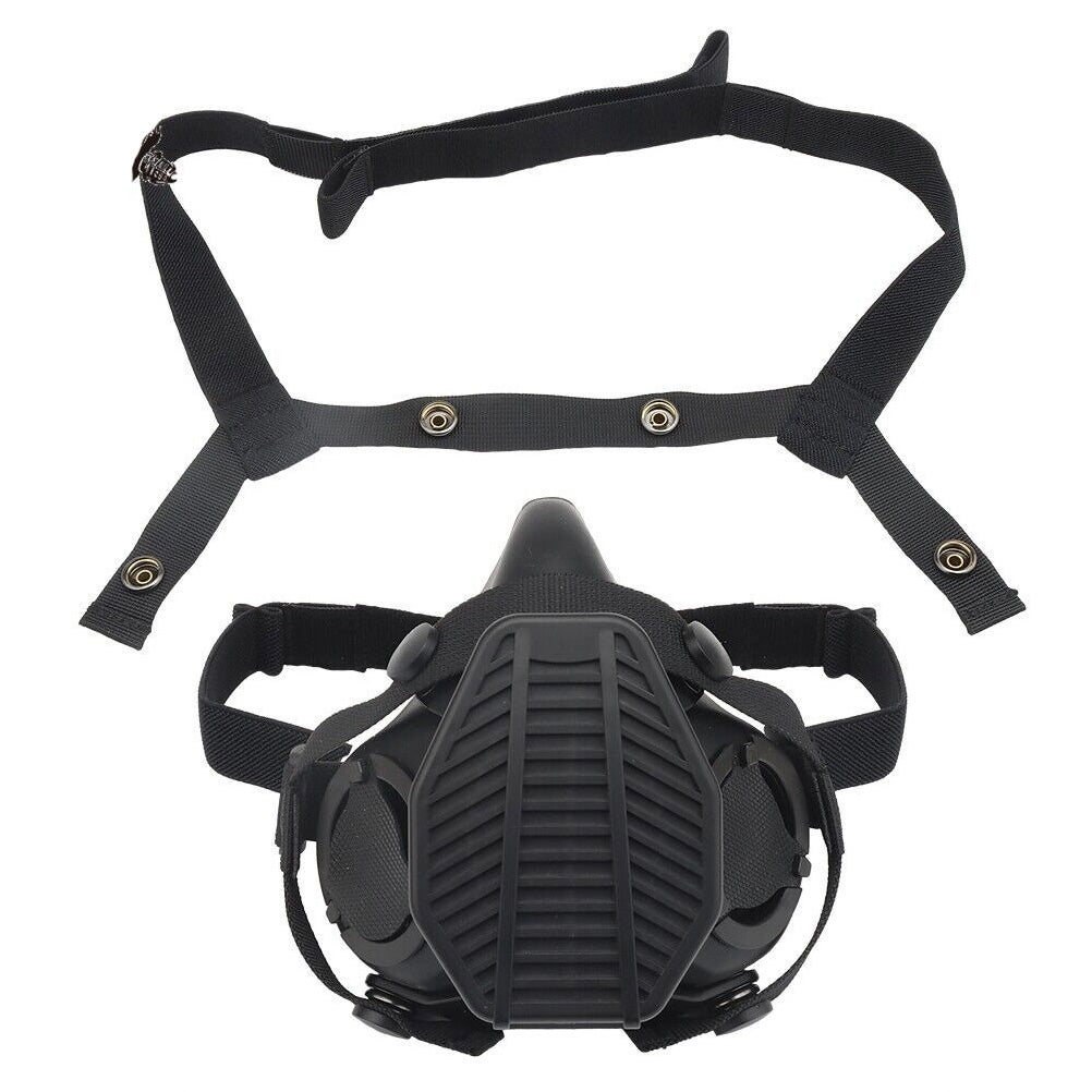 SINAIRSOFT Tactical Respirator Gas Mask Half Face Facepiece Canister Airsoft