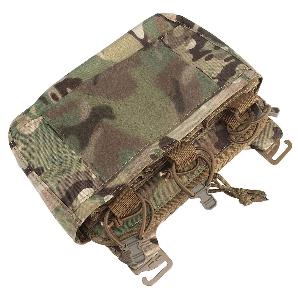 SINAIRSOFT Tactical G-hook DOPE Front Flap Pouch Triple Mag Pack MOLLE Panel Chest Rig Bag