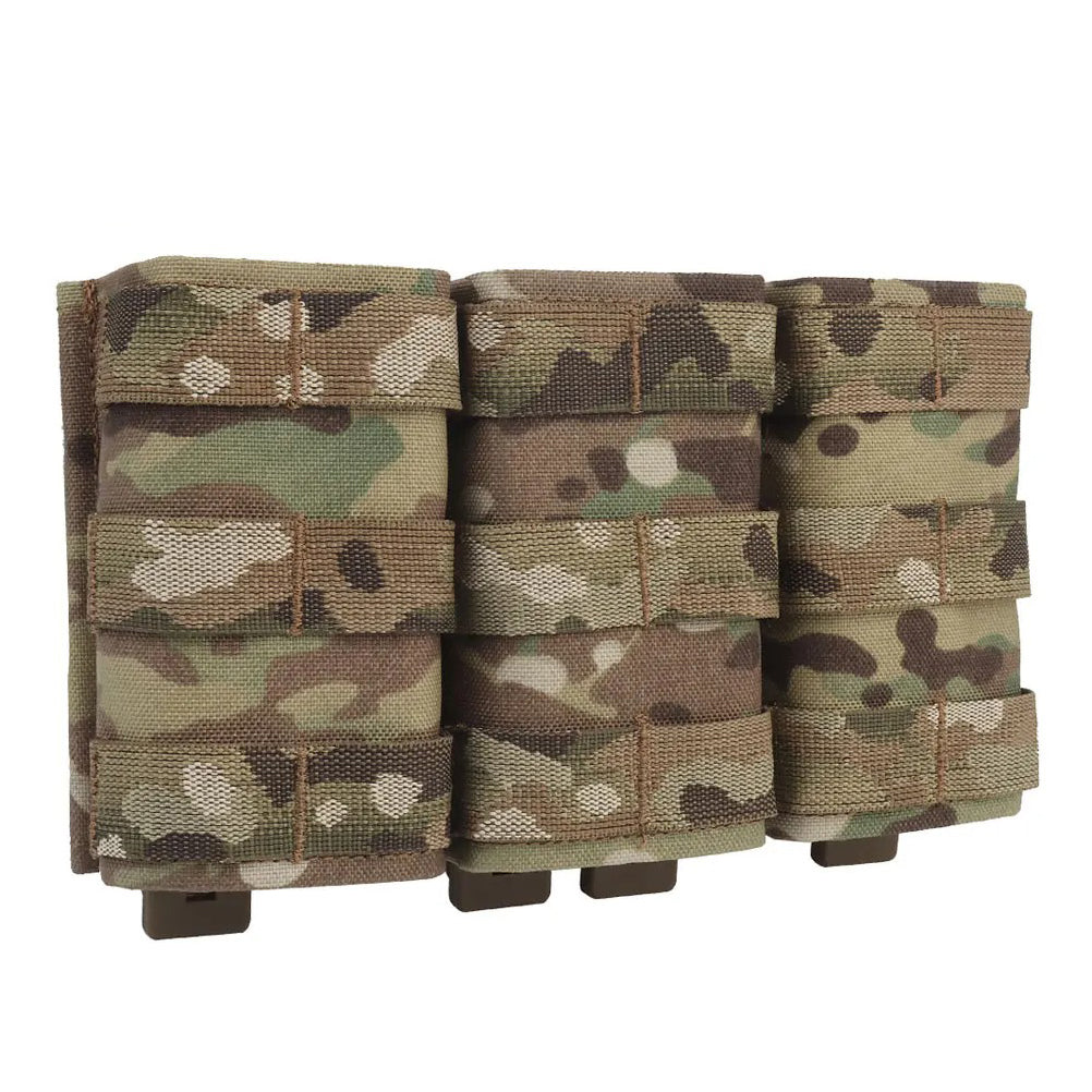 SINAIRSOFT  Tactical Triple 5.56 Magazine Pouch w/ Insert Open Top Molle Rifle Mag Holder