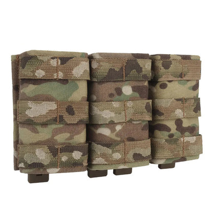 SINAIRSOFT  Tactical Triple 5.56 Magazine Pouch w/ Insert Open Top Molle Rifle Mag Holder