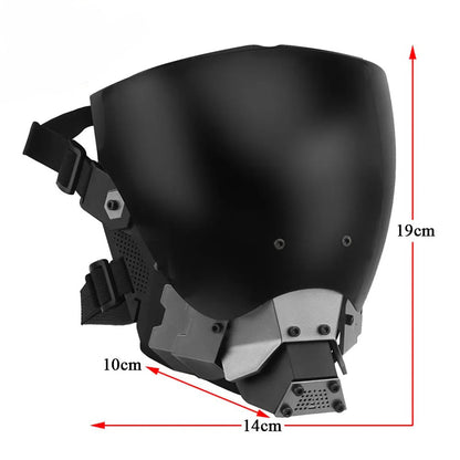 SINAIRSOFT Tactical Half Face Mask Airsoft Protection Halloween Cosplay Props