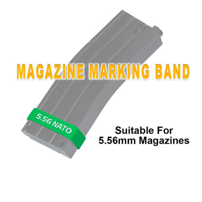 SINAIRSOFT 5Pcs/Pack Tactical Magazine Marking Band Airsoft Rifle Elastic Mag Rubber Ring 5.56