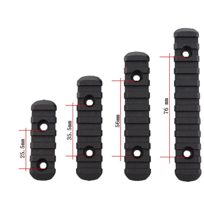 SINAIRSOFT M-Lok Rail Section 5 7 9 11 Slot Polymer Picatinny Rail M-LOK Rail 4 Pcs