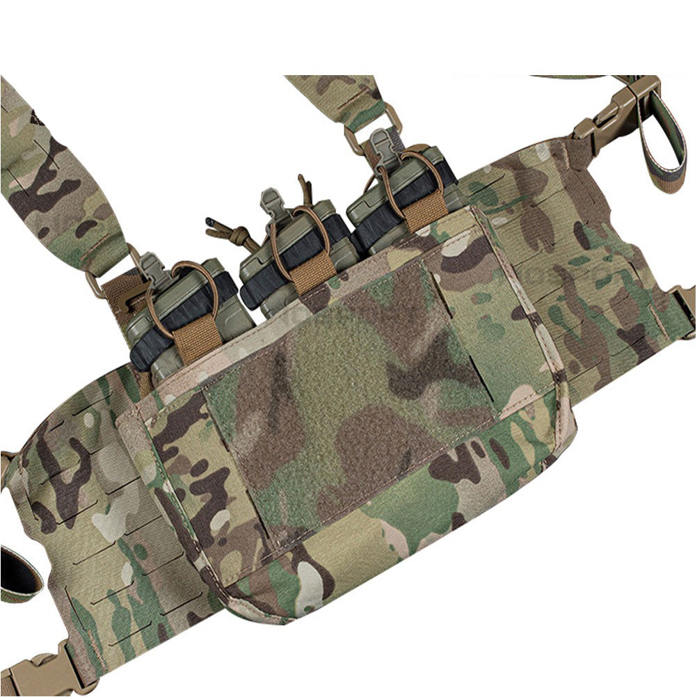 SINAIRSOFT Tactical G-hook DOPE Front Flap Pouch Triple Mag Pack MOLLE Panel Chest Rig Bag