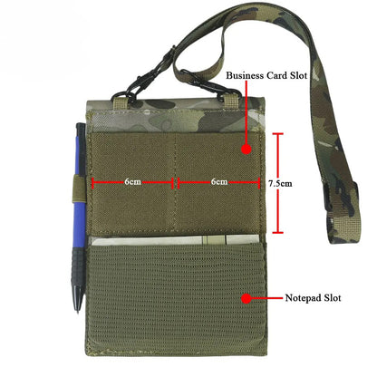 SINAIRSOFT Tactical ID Card Holder Hook & Loop Patch Badge Credit Bag Neck Lanyard Key Ring