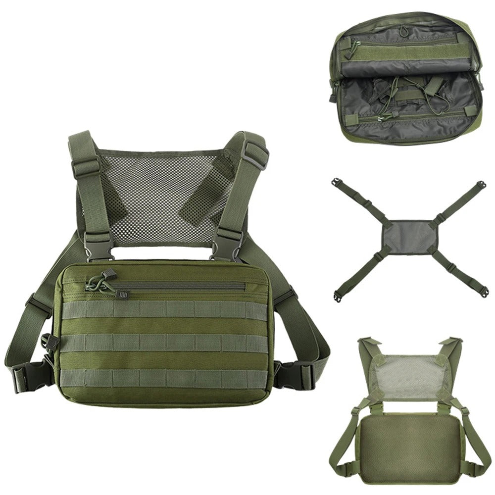 SINAIRSOFT Tactical Recon Kit Bag Molle Pouch Chest Rig Bag Multi-Purpose EDC Carry Pouches
