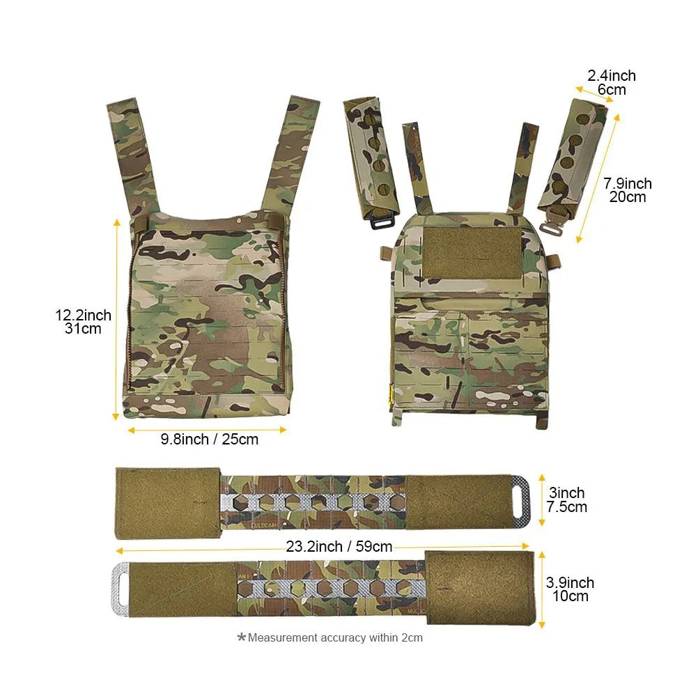 EMERSONGEAR FRO Style V5 Tactical Vest M Plate Carrier Protective Combat Laser Cut