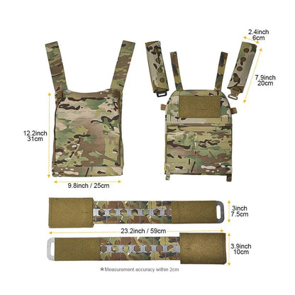 EMERSONGEAR FRO Style V5 Tactical Vest M Plate Carrier Protective Combat Laser Cut