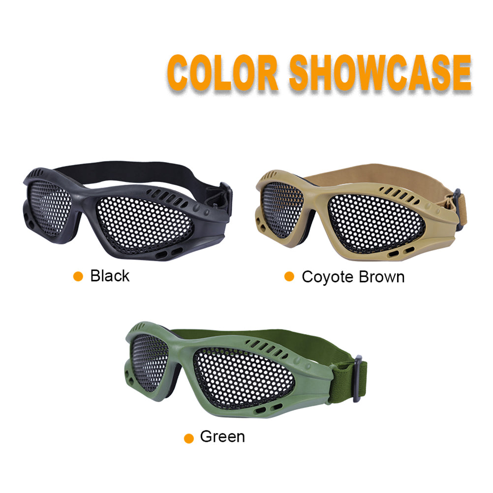 SINAIRSOFT Tactical Goggles Airsoft Bb Metal Mesh Eyewear Eye Protection