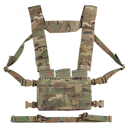 SINAIRSOFT Tactical Chest Rig Vest MK5 Micro Fight Chassis MOLLE Carrier 5.56 Mag Pouch