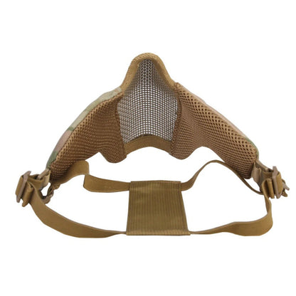 SINAIRSOFT Tactical Airsoft Mask Metal Mesh Half Face Paintball Hunting Mask