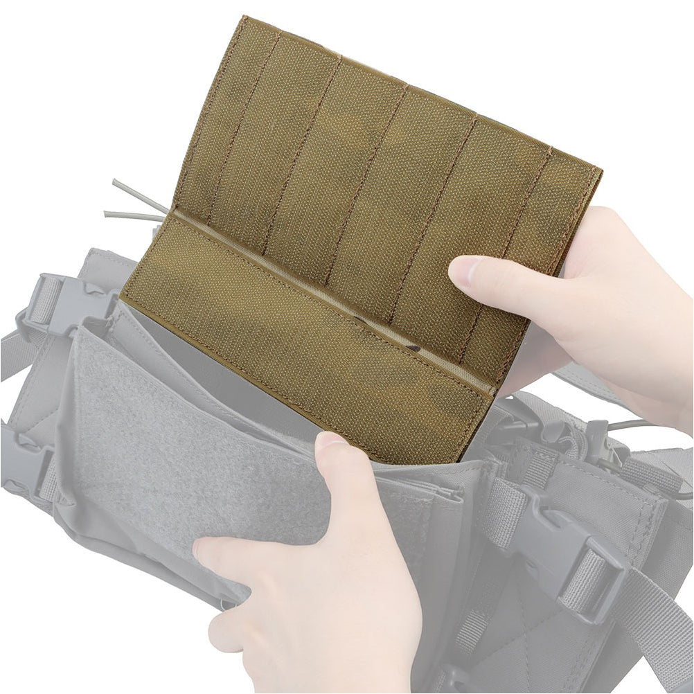 SINAIRSOFT Tactical MOLLE Panel Micro Fight Chassis Hanging Front Hook Cover for Chest Rig