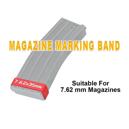 SINAIRSOFT 5Pcs/Pack Tactical Magazine Marking Band Airsoft Rifle Elastic Mag Rubber Ring 7.62